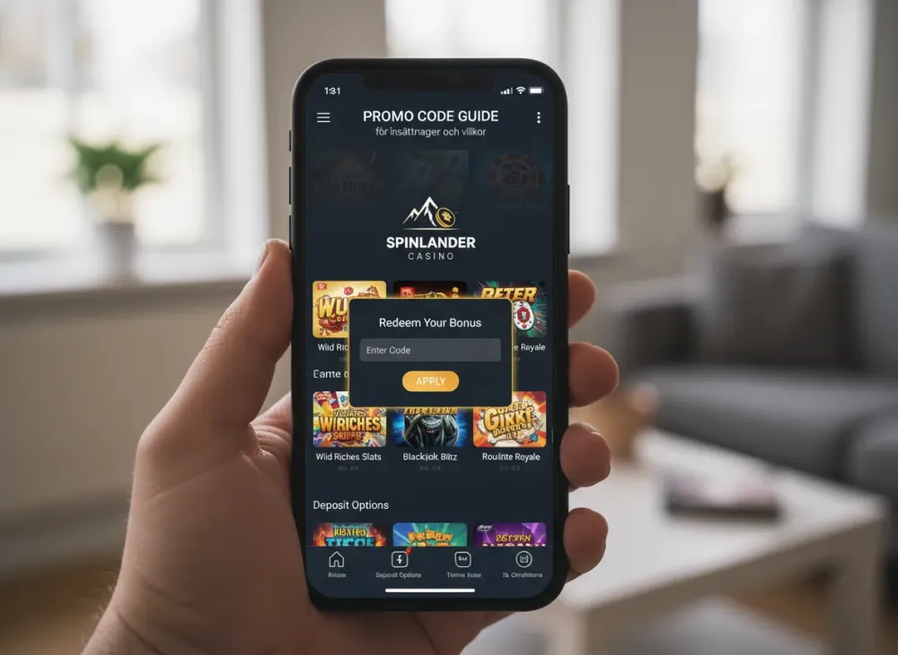 Spinlander promo code guide för insättningar och villkor